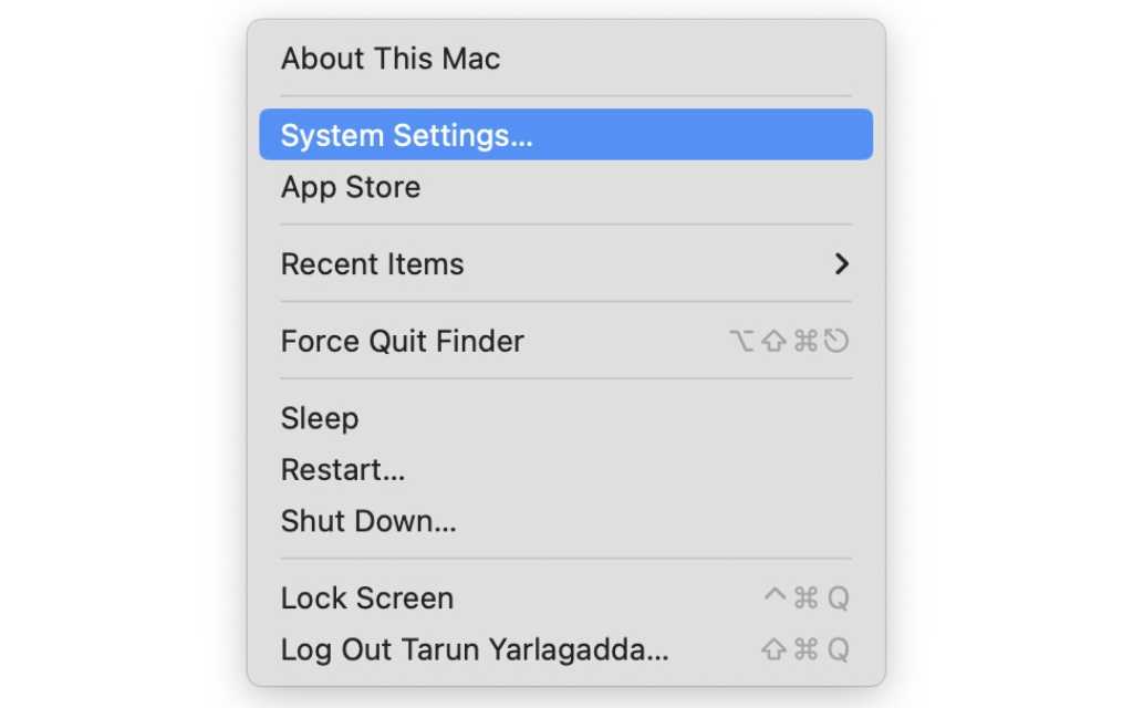 From here, click and open the System Settings